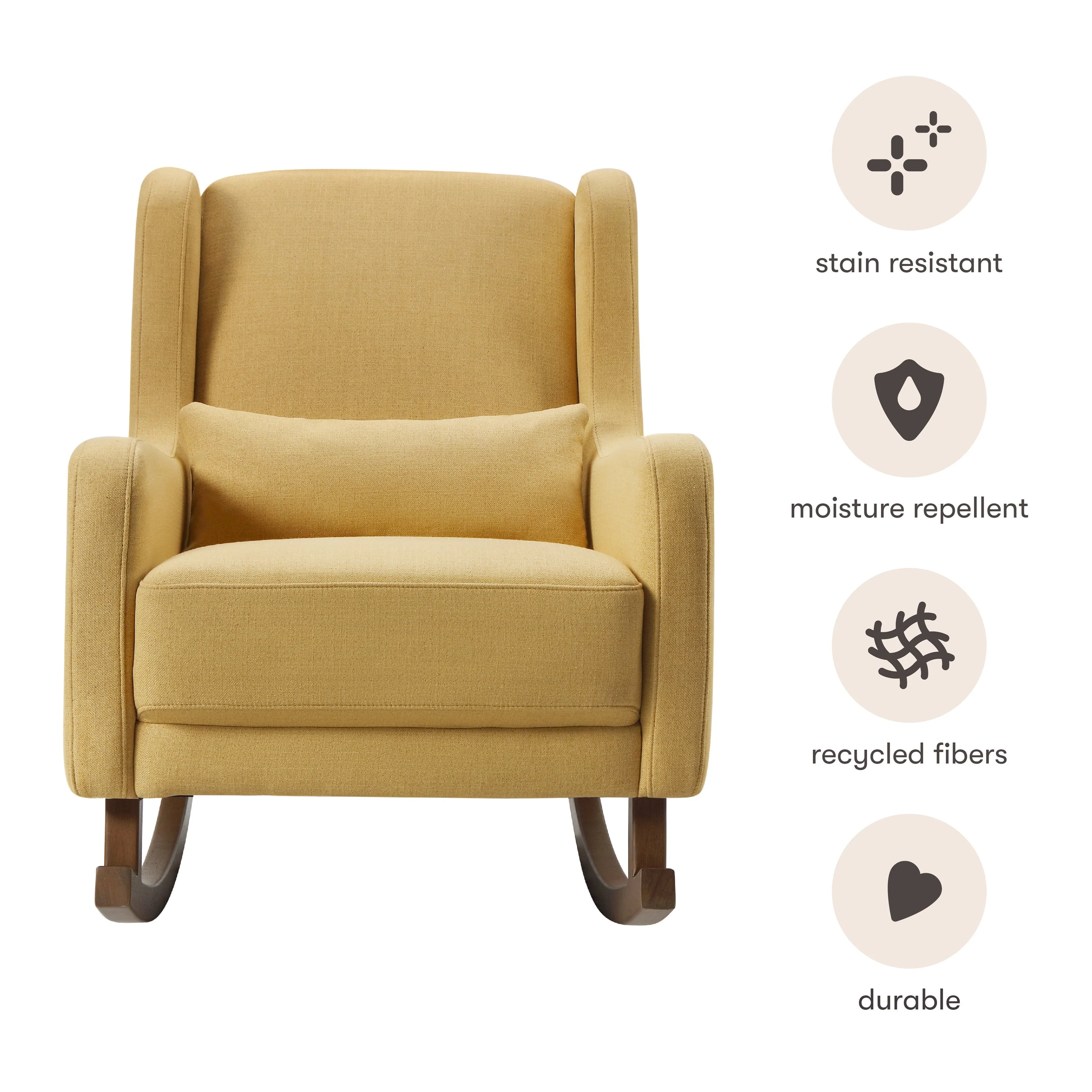 Babyletto Kai Rocker in Eco-Performance Fabric | Water Repellent & Stain Resistant - Image 6