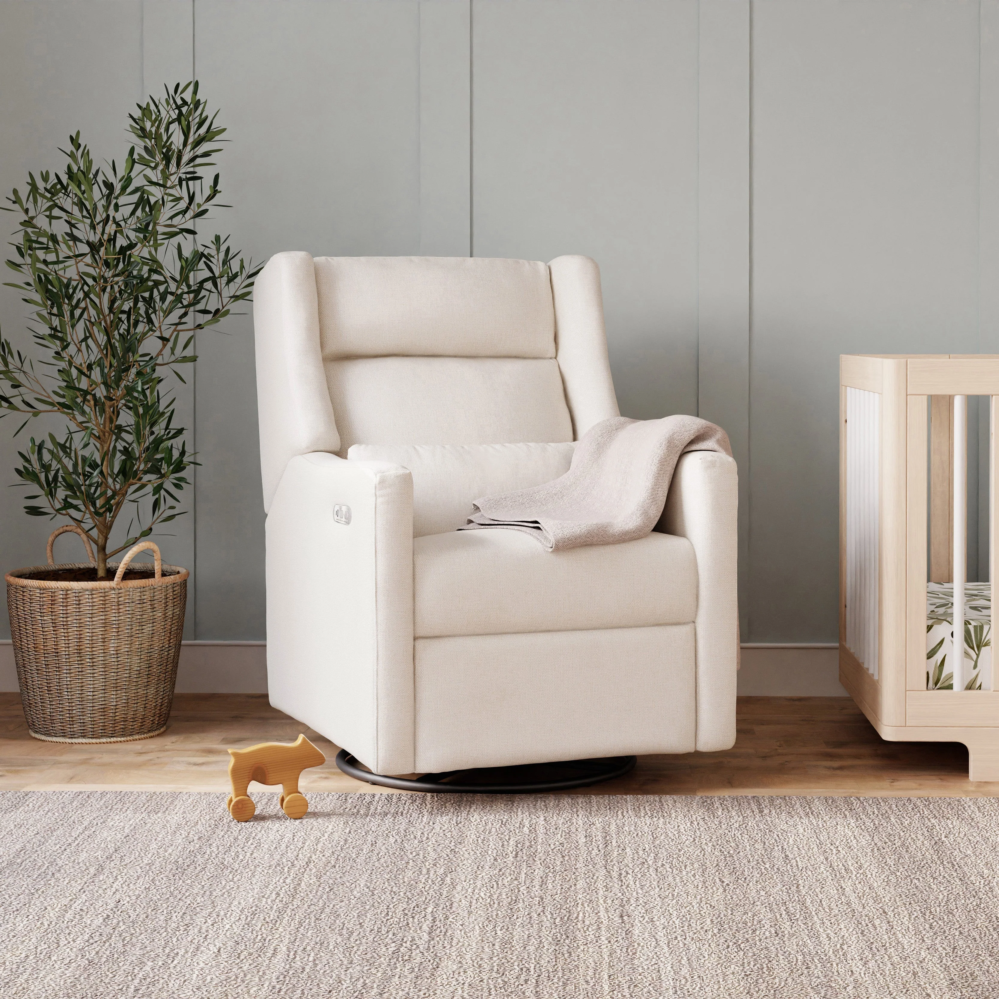 Babyletto Kiwi Plus Power Recliner and Swivel Glider with Power Adjustable Headrest and USB Port - Image 88