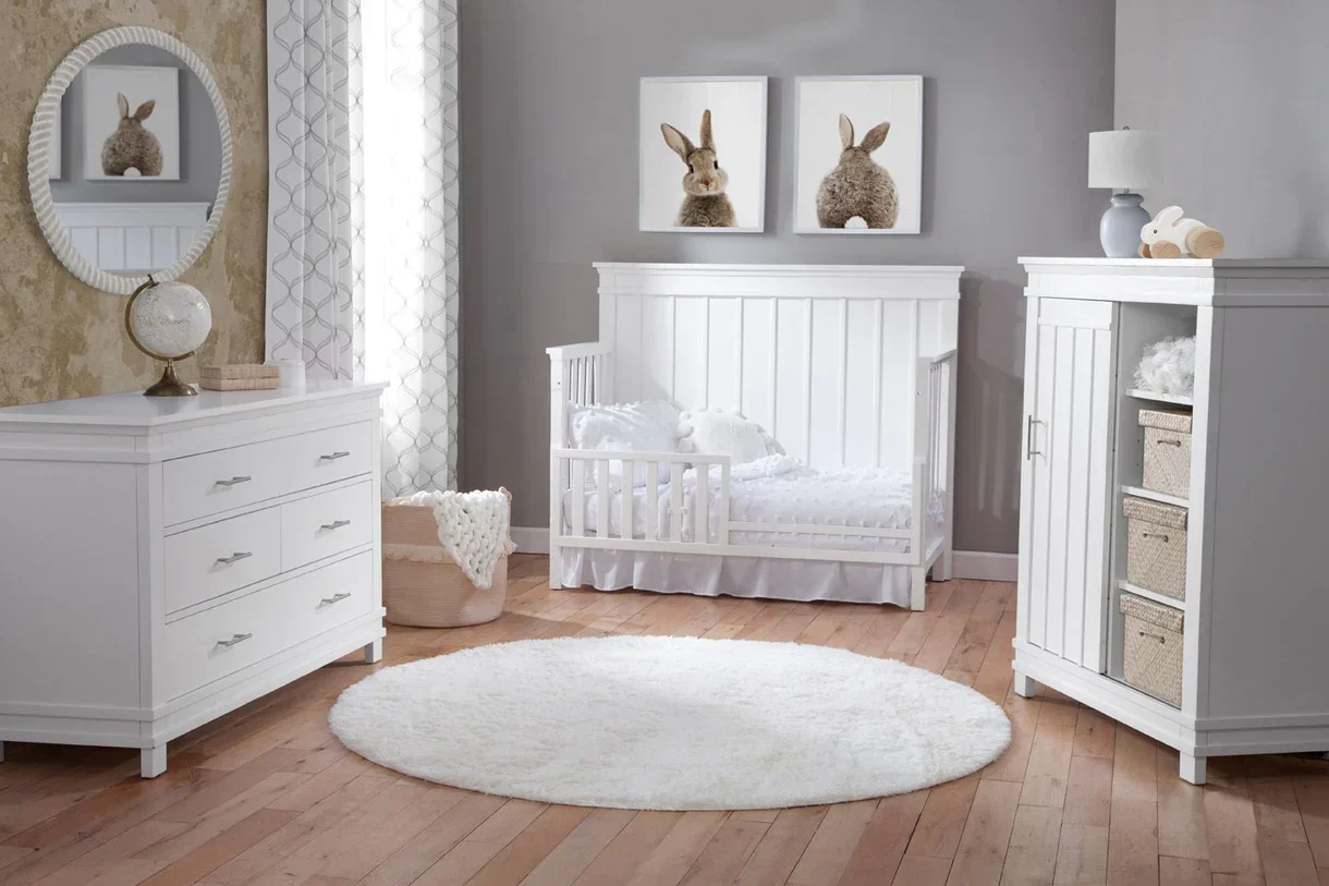Bella Vita Prato Convertible Crib + Double Dresser + Night Stand | FLOOR MODEL - Image 6