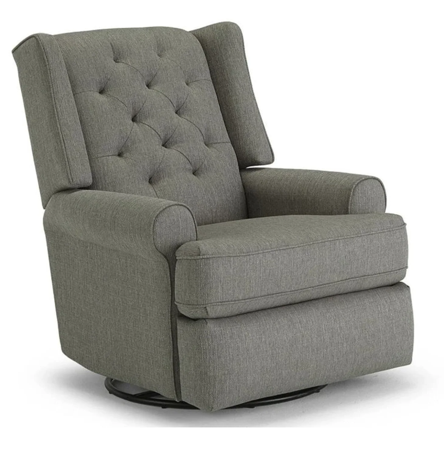Best Chairs Kendra Tufted Swivel Glider Recliner - Image 8