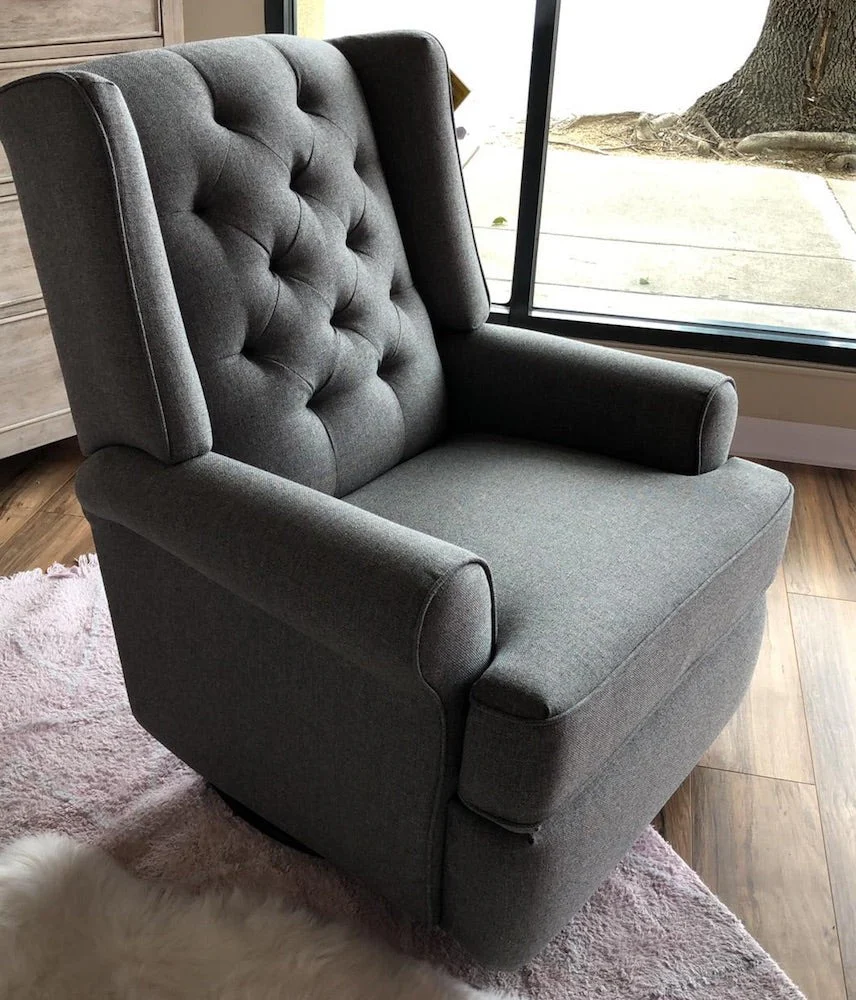 Best Chairs Kendra Tufted Swivel Glider Recliner - Image 9