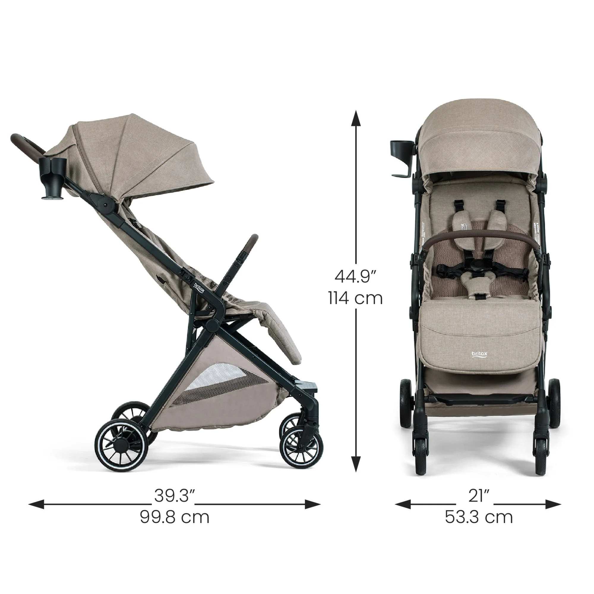 Britax Juniper+ Compact Stroller with One-Hand RapidFold - Image 11