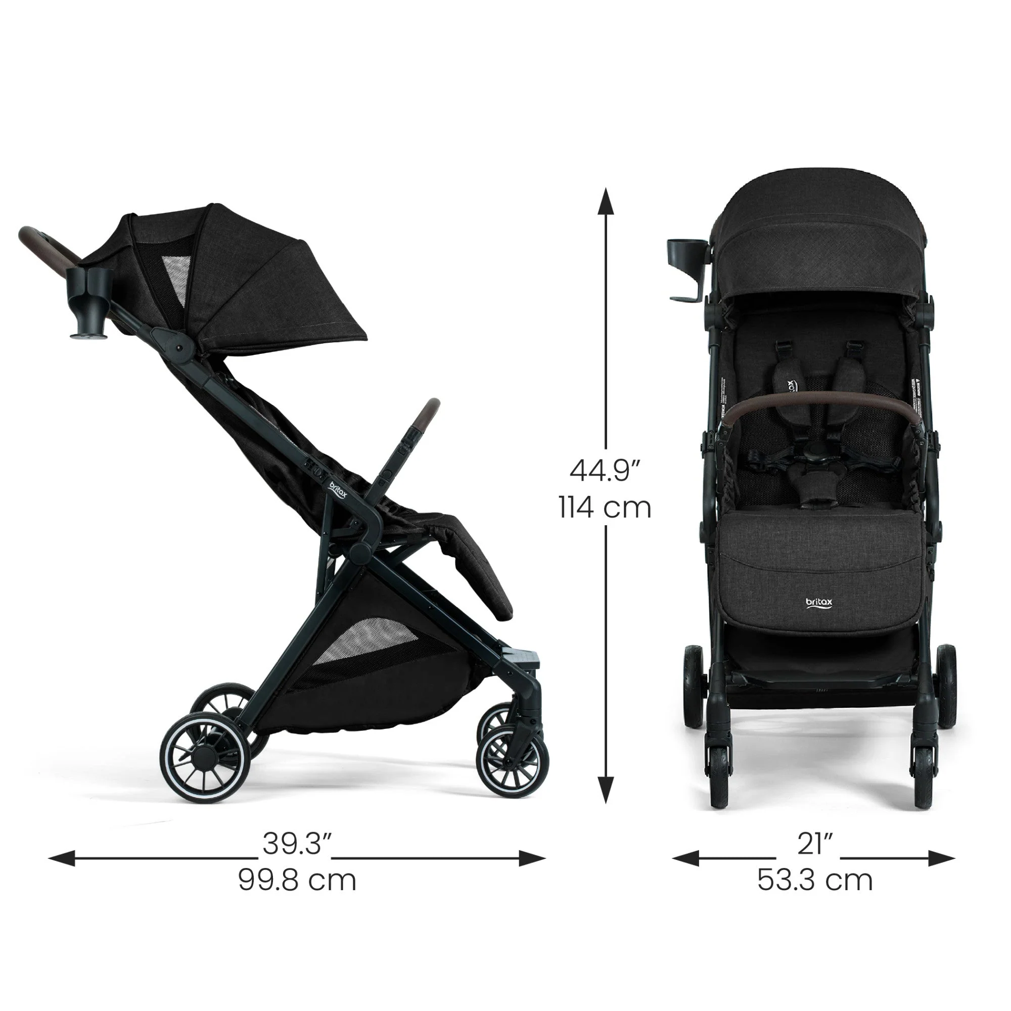 Britax Juniper+ Compact Stroller with One-Hand RapidFold - Image 18