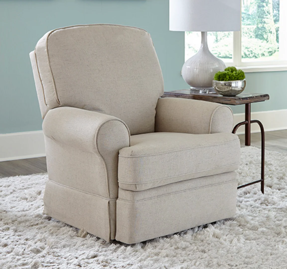 Best Chairs Juliana Power Swivel Glider Recliner - In Stock - Calm (20777) - Image 3