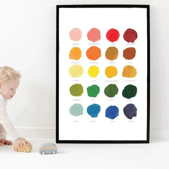 Color Palette Mixing Art Framed Print - Image 3