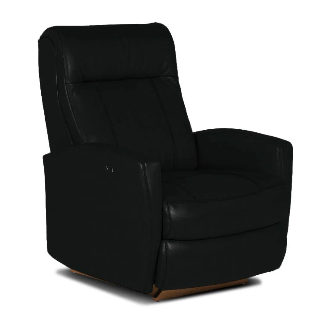 Best Chairs Graham Leather Swivel Glider Recliner - Image 4
