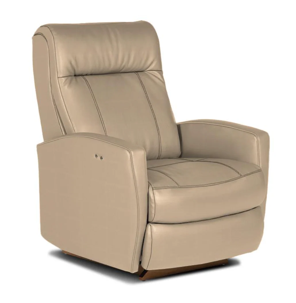 Best Chairs Graham Leather Swivel Glider Recliner - Image 8