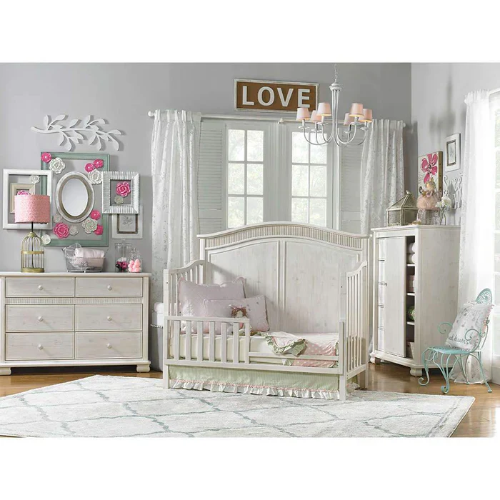 Dolce Babi Florenza Nursery Set - Crib & Dresser with Toddler Rail, Bed Rail and Changer Top - Image 6