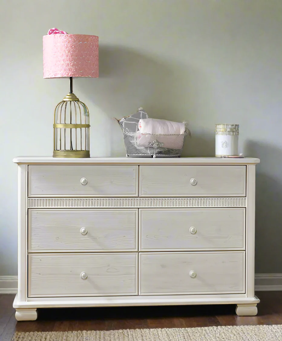 Dolce Babi Florenza Nursery Set - Crib & Dresser with Toddler Rail, Bed Rail and Changer Top - Image 7