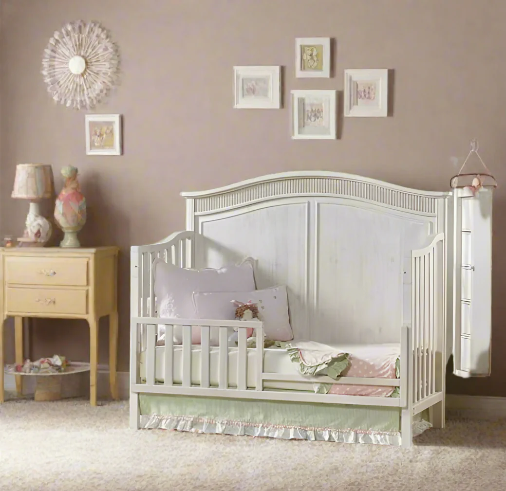 Dolce Babi Florenza Nursery Set - Crib & Dresser with Toddler Rail, Bed Rail and Changer Top - Image 9