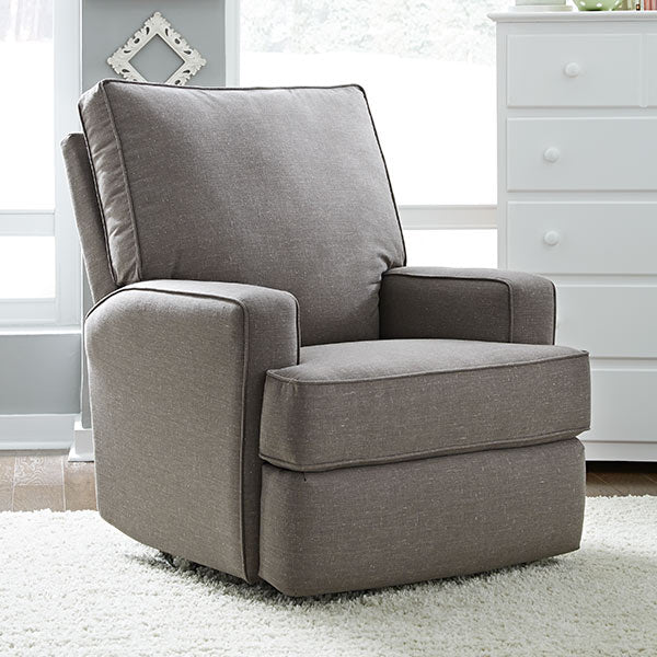 Best Chairs Ellie Swivel Glider Recliner- 21553C Charcoal - Image 6