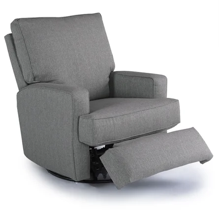 Best Chairs Ellie Swivel Glider Recliner- 21553C Charcoal - Image 8