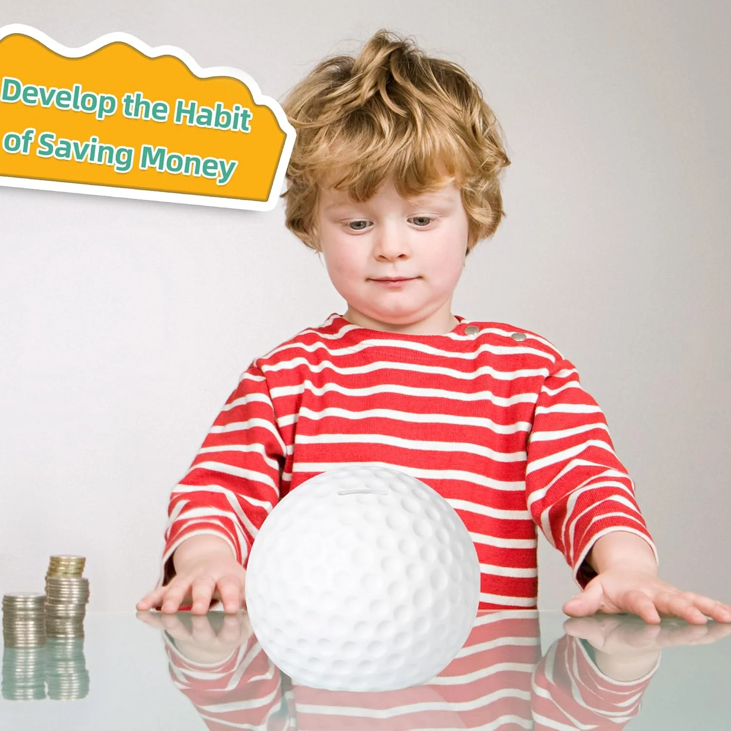 Golf Ball Ceramic Bank - Image 4