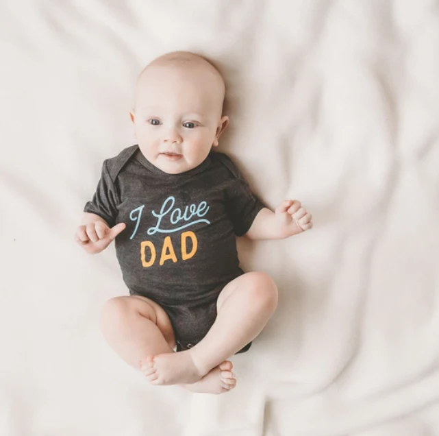 I Love Dad Baby Onesie - Image 4
