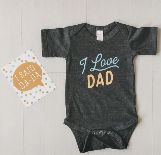 I Love Dad Baby Onesie - Image 5