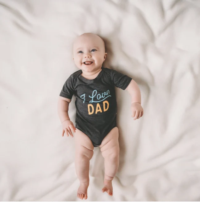 I Love Dad Baby Onesie - Image 6