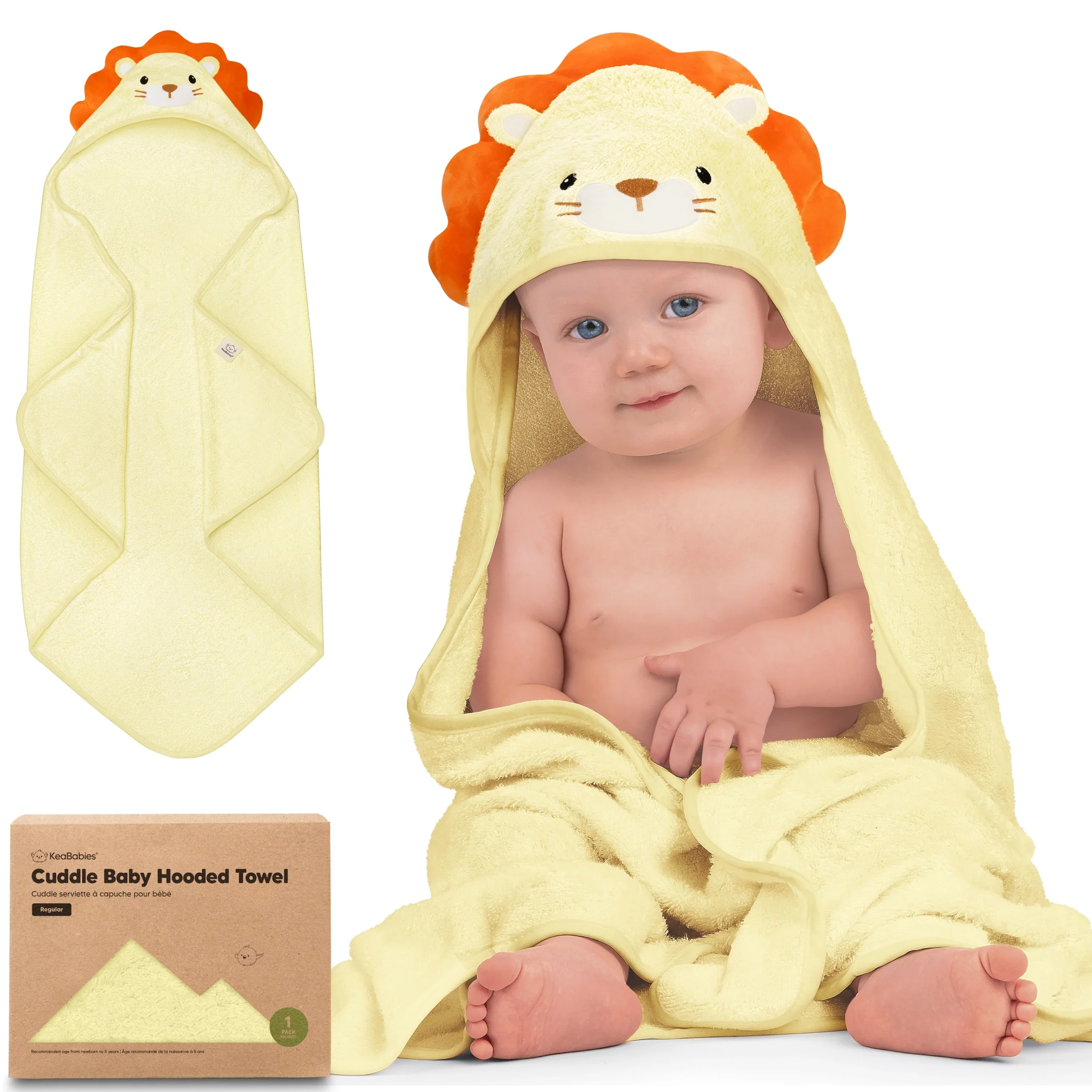 Keababies Cuddle Baby Hooded Towel - Image 5