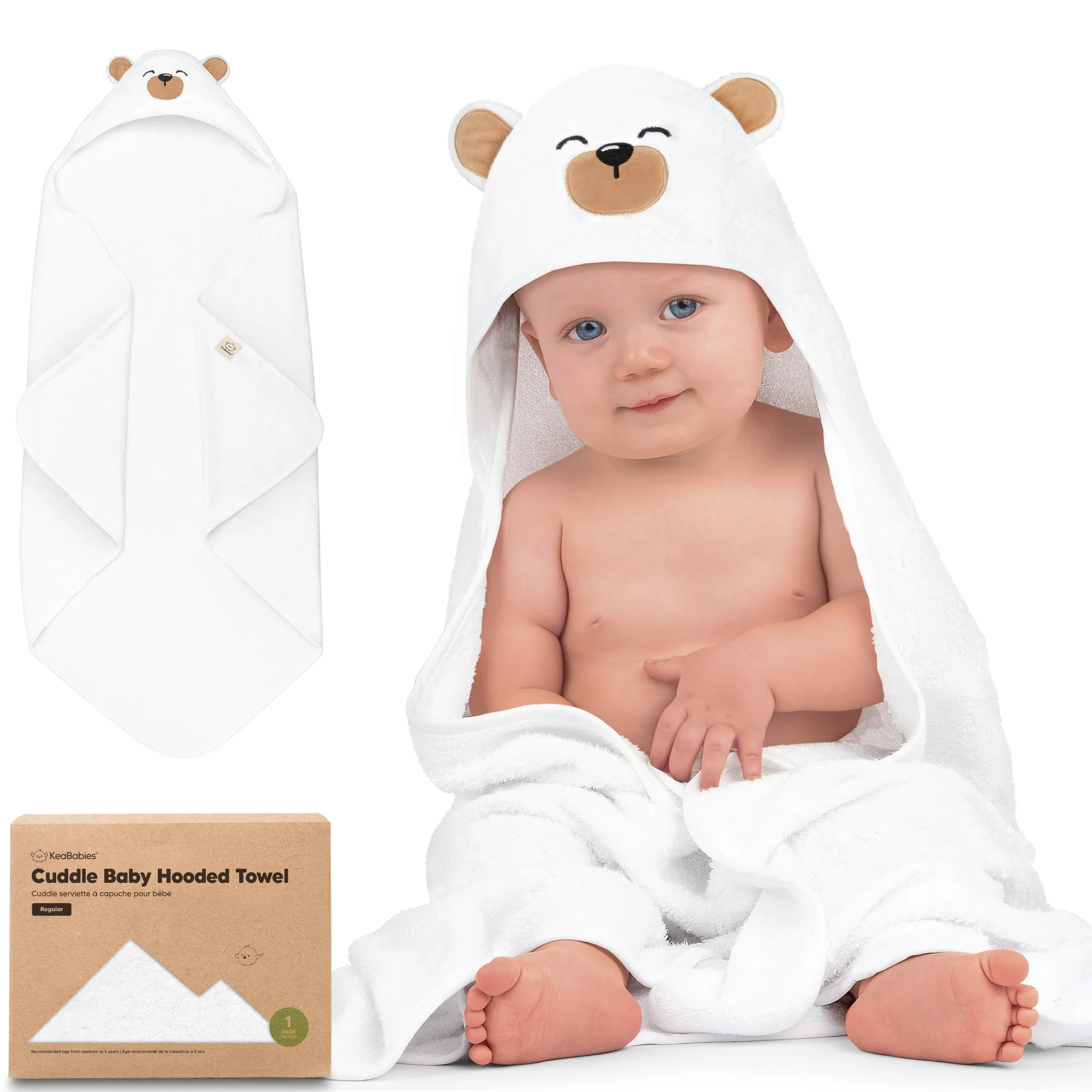 Keababies Cuddle Baby Hooded Towel - Image 6