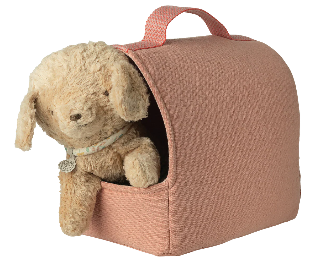 Maileg Pet Carrier - Coral - Image 5