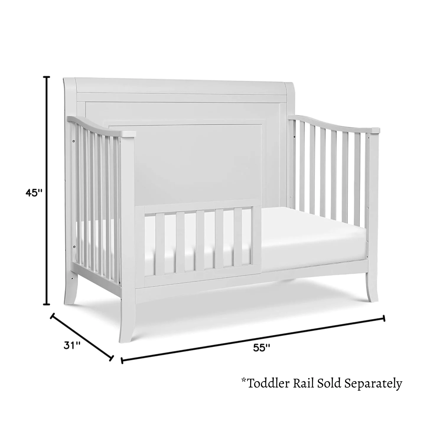 MDB Anders 4-in-1 Convertible Crib in Cloud Grey - In Stock! - Image 8