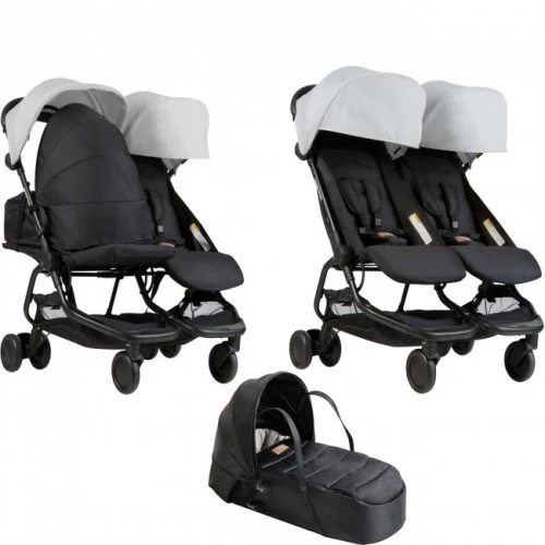 Mountain Buggy Nano Duo Double Stroller Black - Image 5