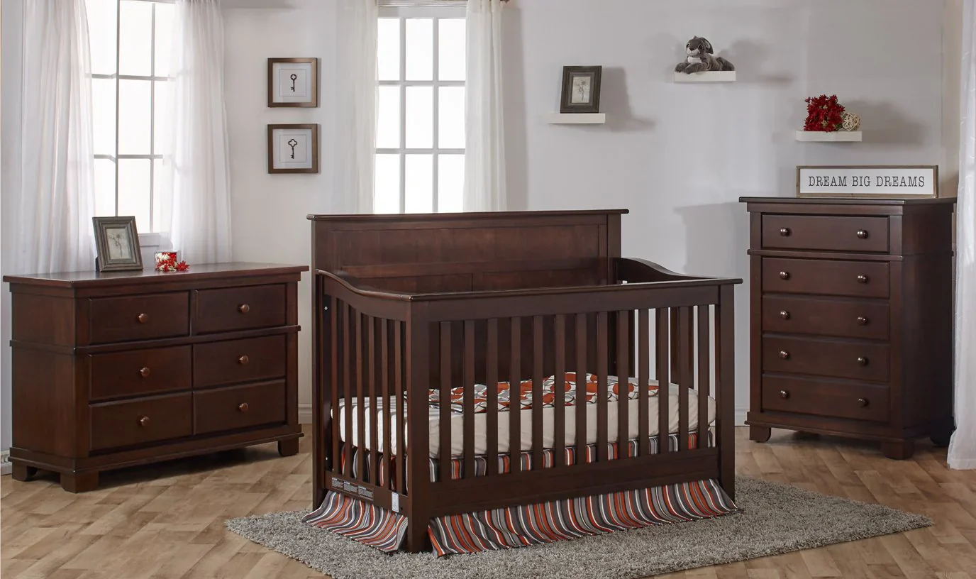 Pali Napoli Curved Top Convertible Crib and Dresser Set - Image 6