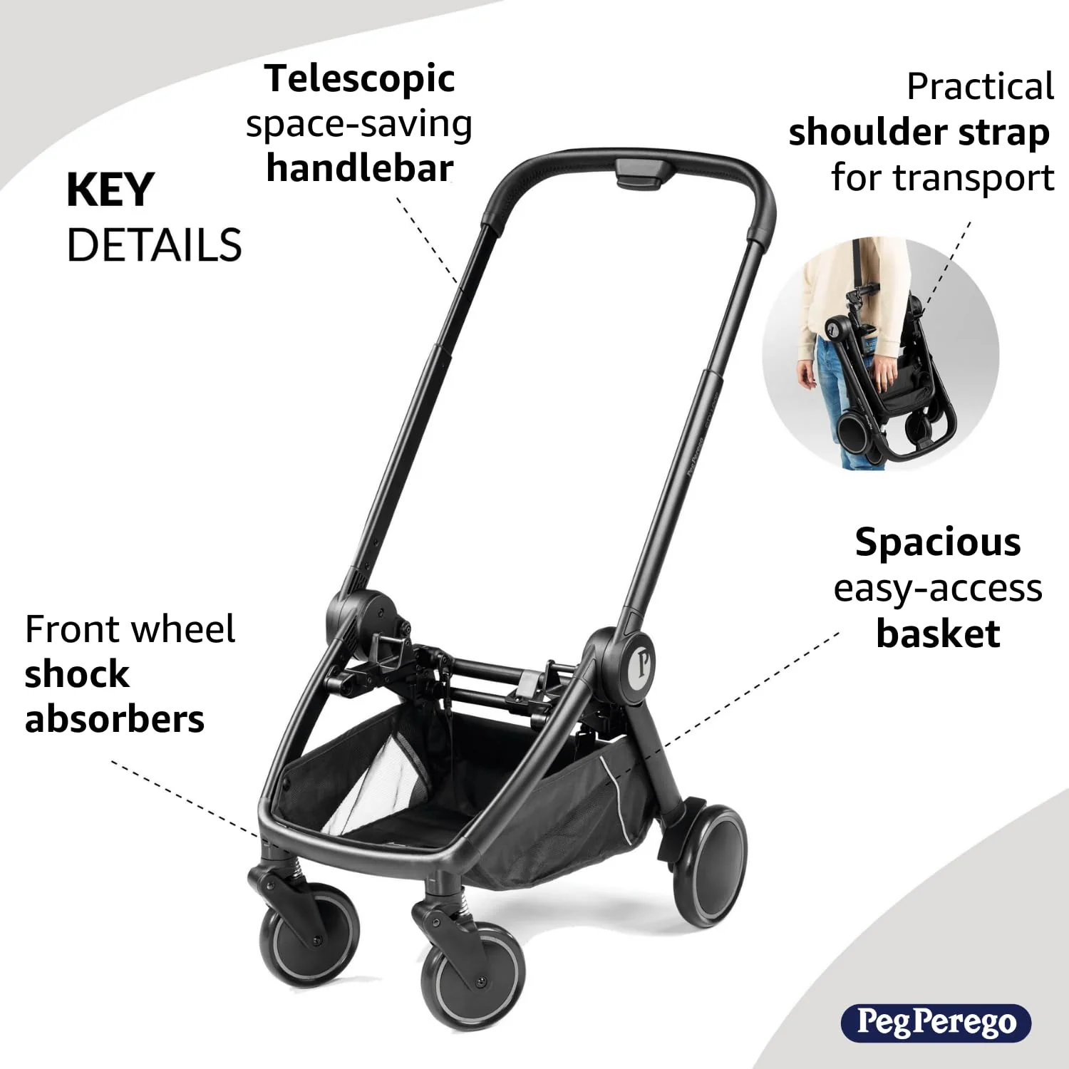 Peg Perego City Loop Chasis in Black - Image 10