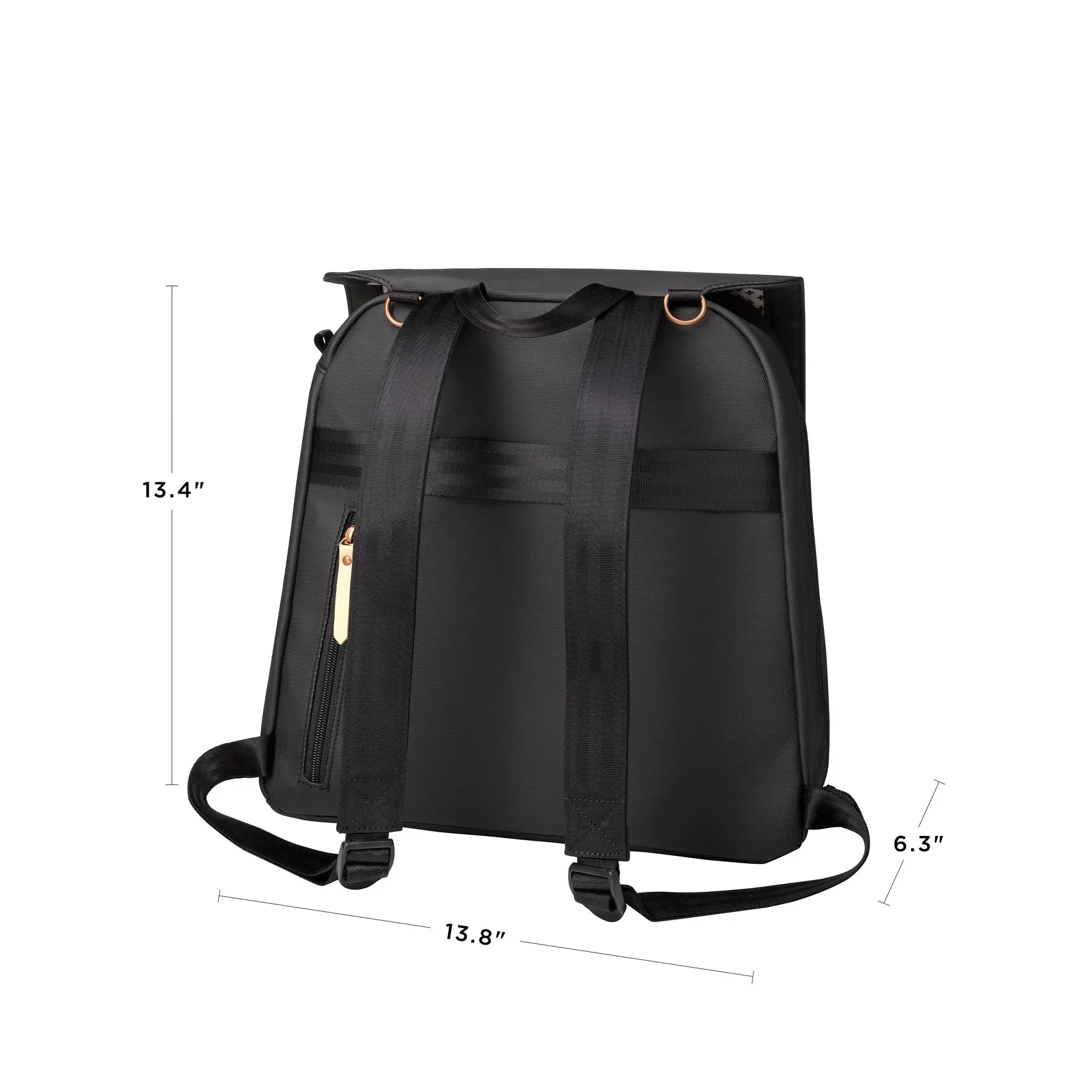Petunia Meta Backpack Matte Black Canvas - Image 7