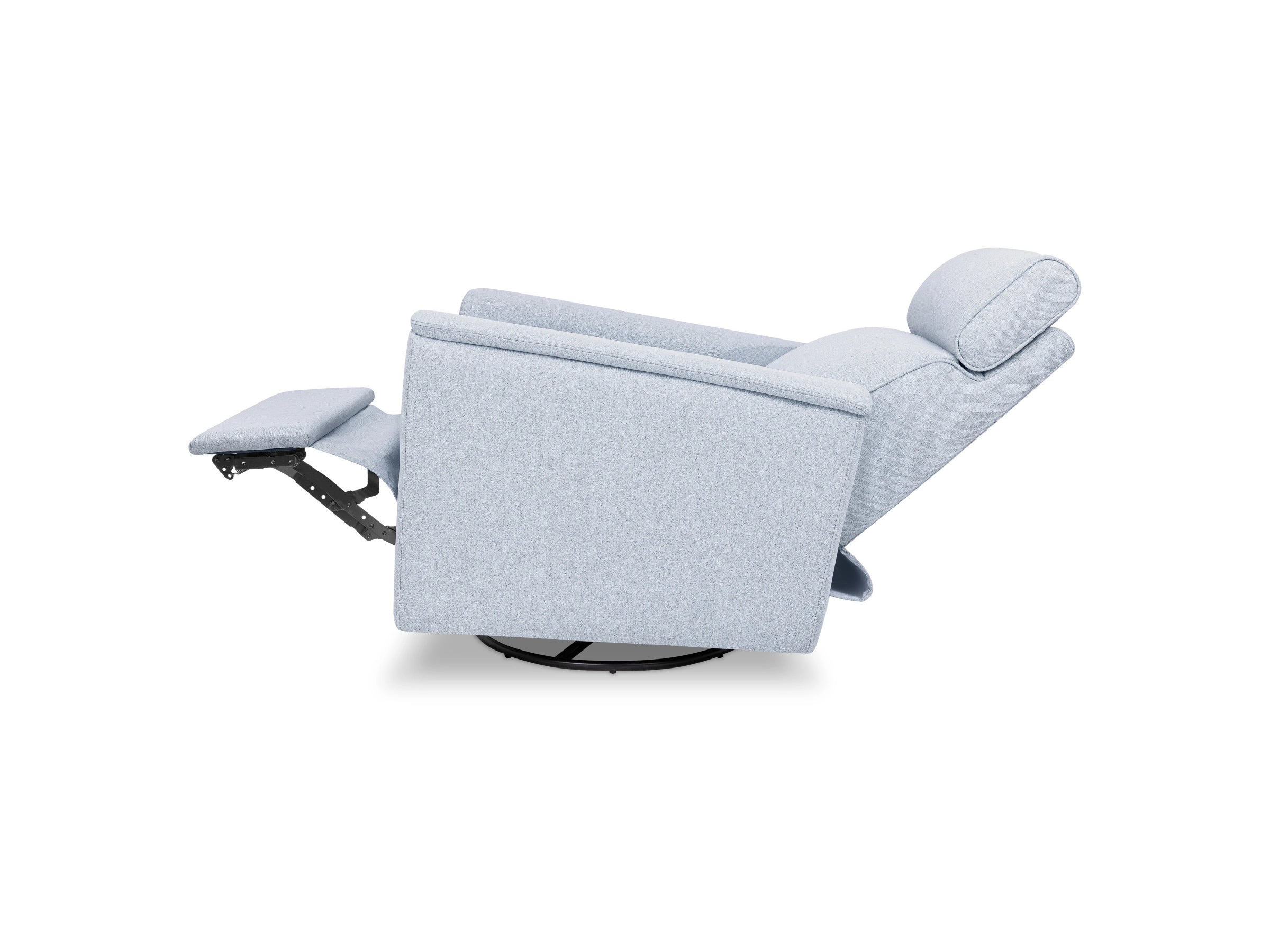 Namesake Willa Power Recliner w/ Adjustable Headrest & USB Port - Blue Chambray - Image 8