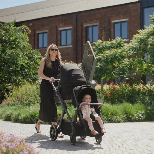 Silver Cross Wave 3 Complete Single to Double Stroller w/ Bassinet & Tandem Seat - Image 20