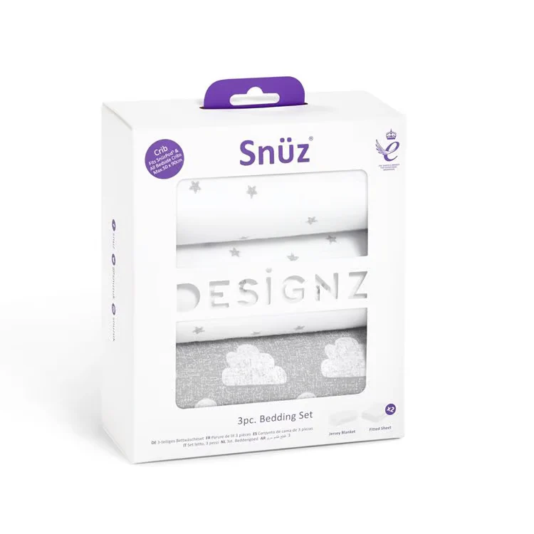 Snuz 3 Piece Crib Bedding Set - Cradle - Image 5