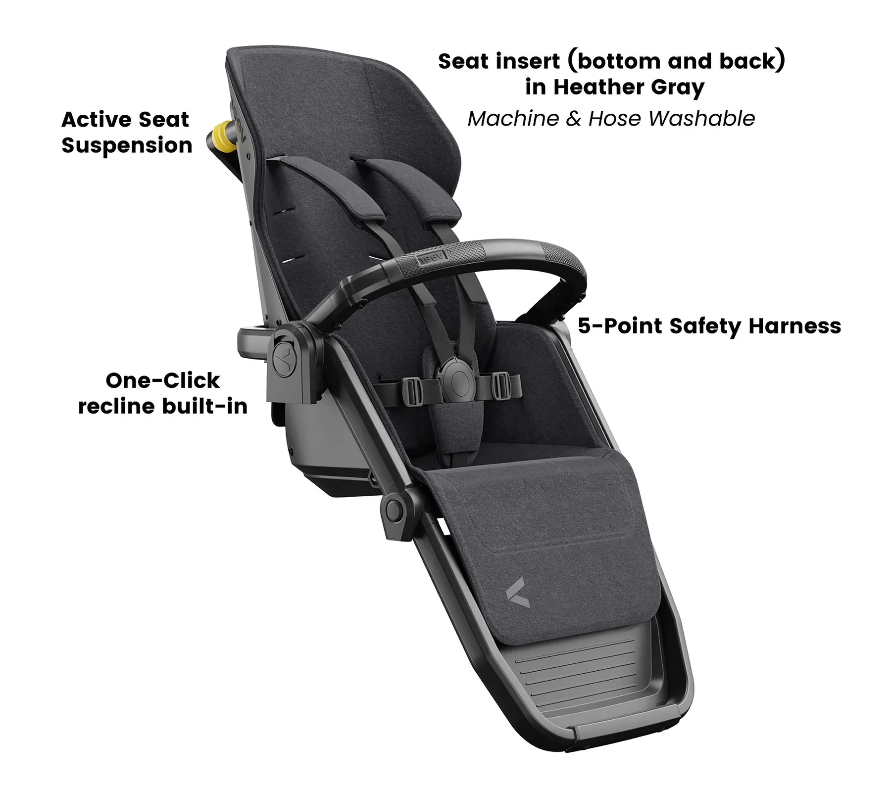 Veer Switchback Luxe Seat For Roll, Jog, Chair, Wagon or Bike Frame - Image 4