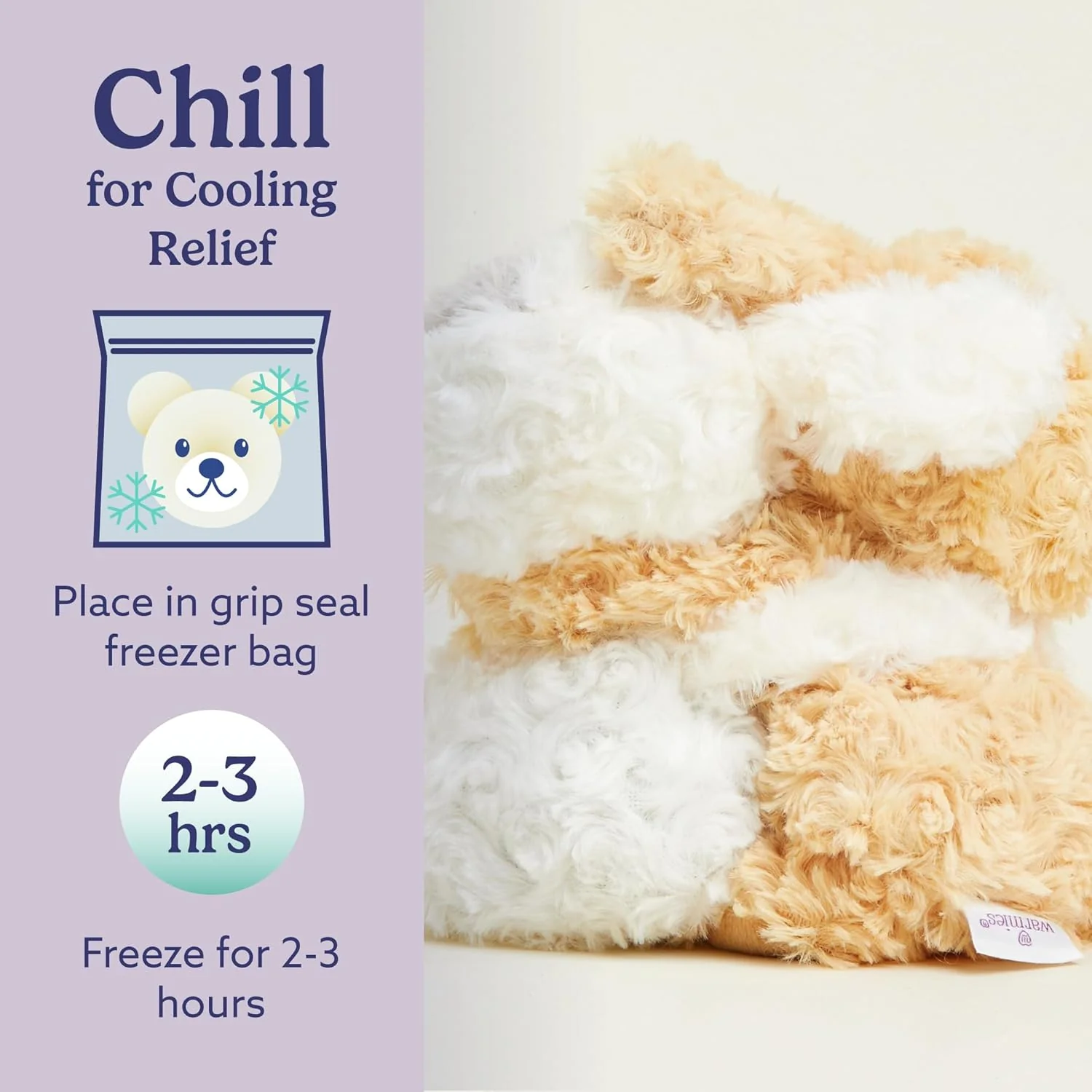 Warmies French Lavendar Hugs Puppy - Image 4