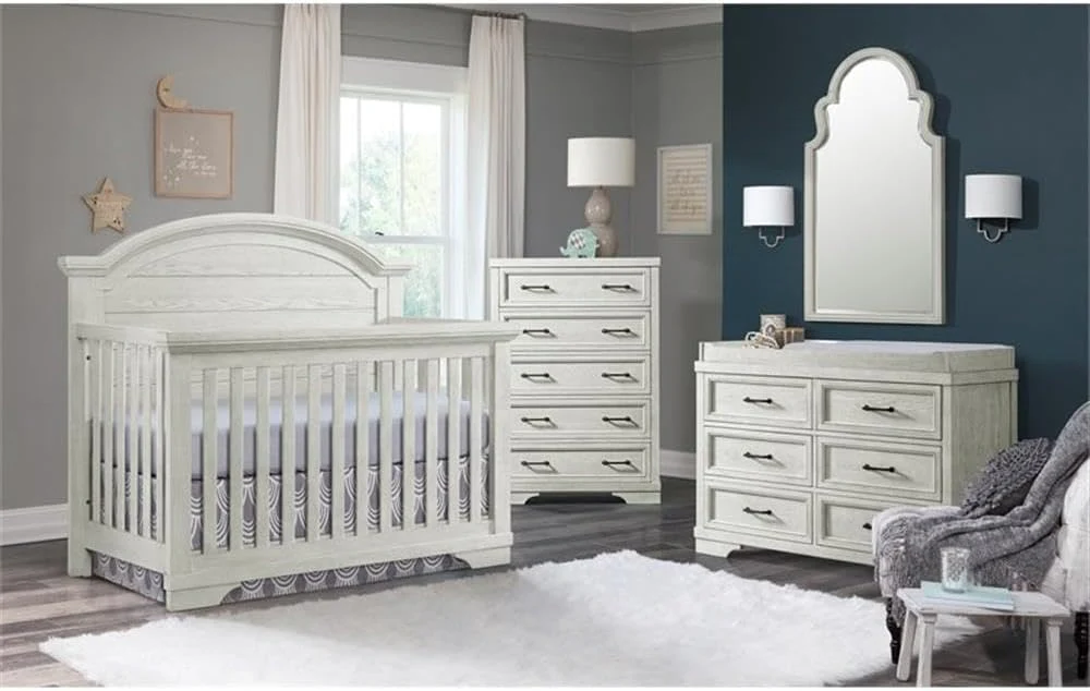 Westwood Design Foundry Curve Top Crib 2 Piece Set - White Dove - IN STOCK - Image 3