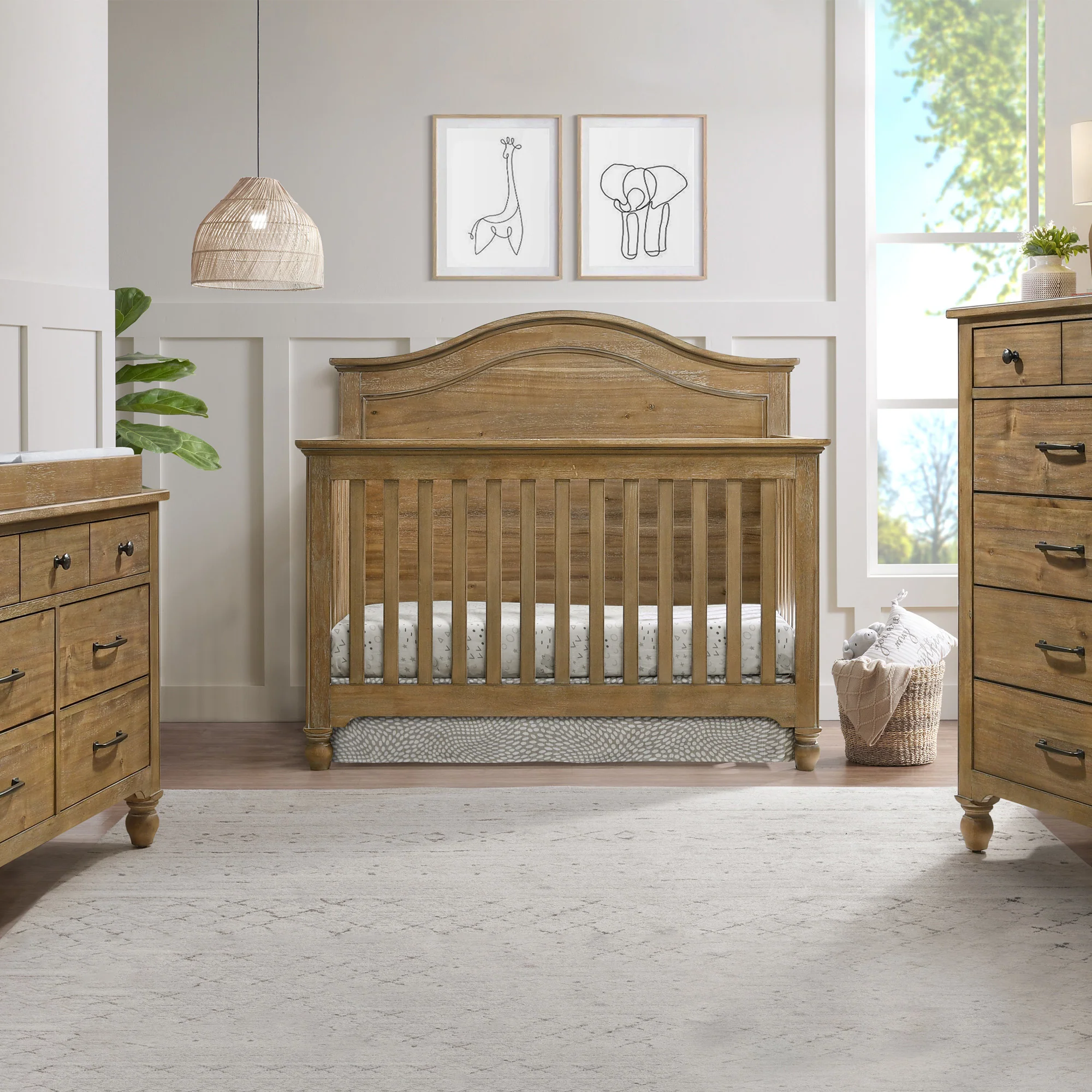 Westwood Design Highland Crib + Dresser + Changing Tray - Sand Dune - IN STOCK - Image 3